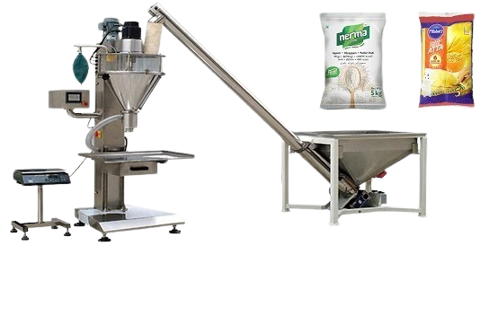 Semi-Automatic Powder Filling Machine with Screw Feeder