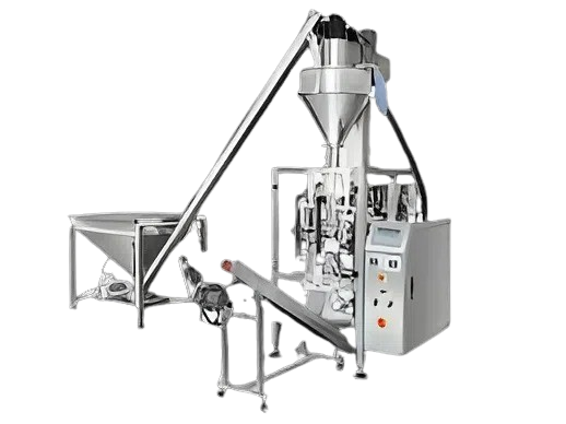 Auger FFS Machine with Screw Feeder & Take-Off Conveyor
